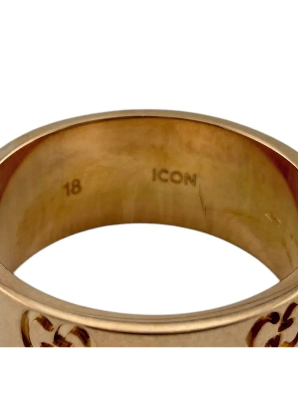 Gucci Icon Wide Ring 18k Pink Gold